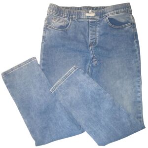 Boys Light Wash Denim Joggers